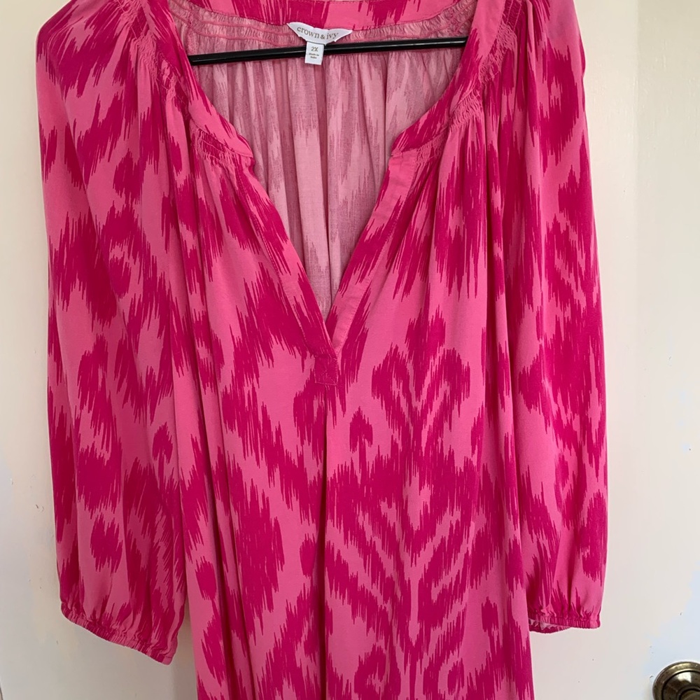 Crown & Ivy Vibrant Pink Top